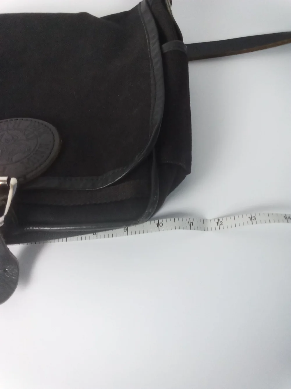 Duluth Pack Haversack Canvas Leather Messenger Bag Black